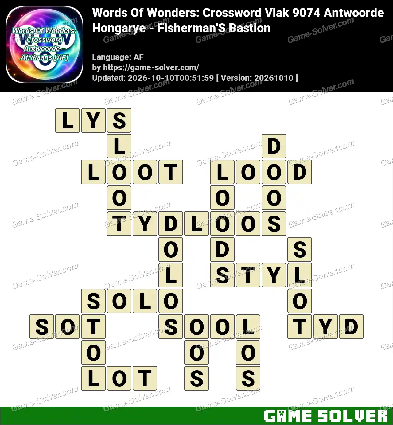 Words Of Wonders: Crossword Vlak 9074 Antwoorde – Hongarye – Fisherman’S Bastion